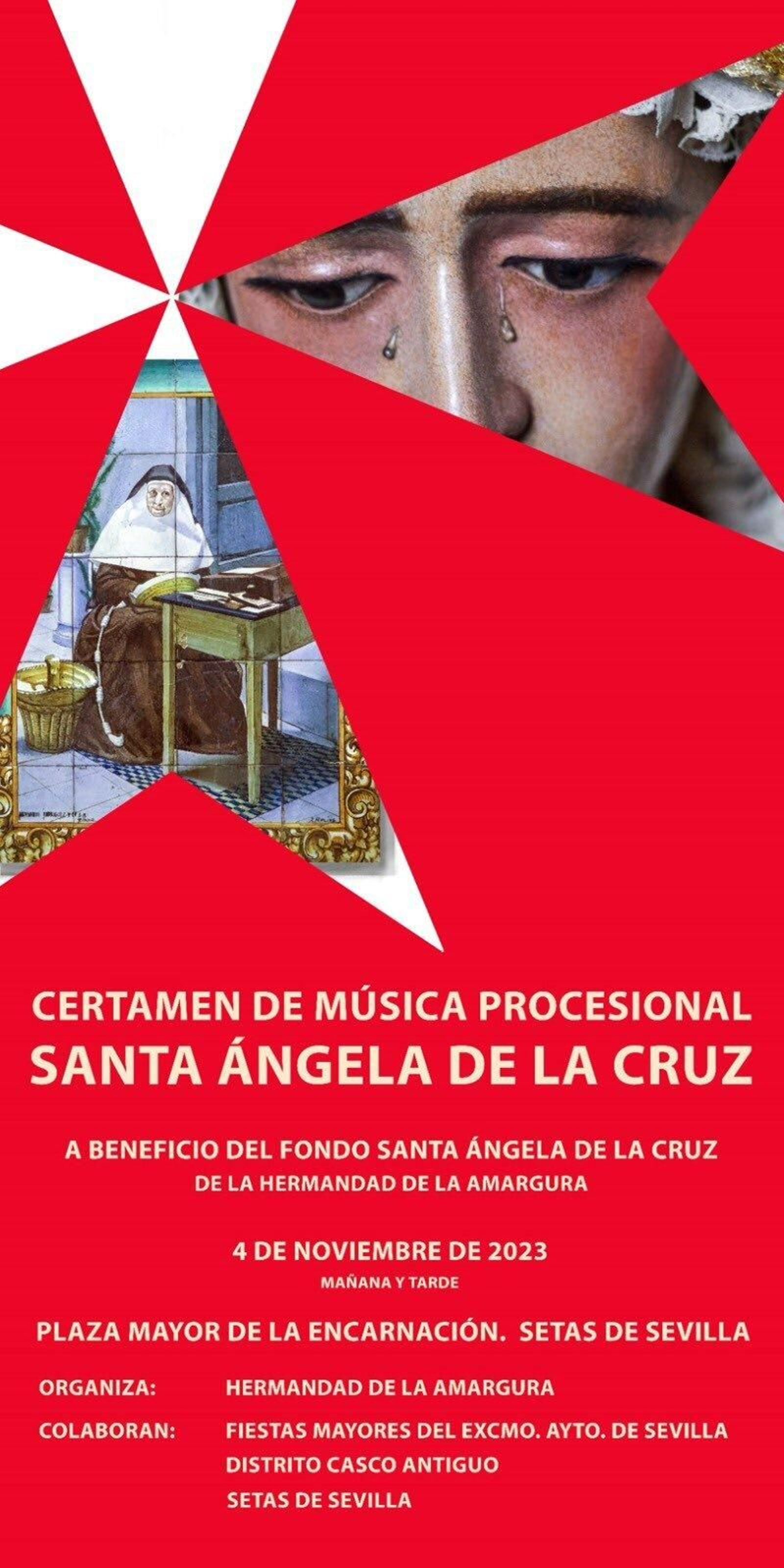 Cartel del certamen de música Santa Ángela de la Cruz