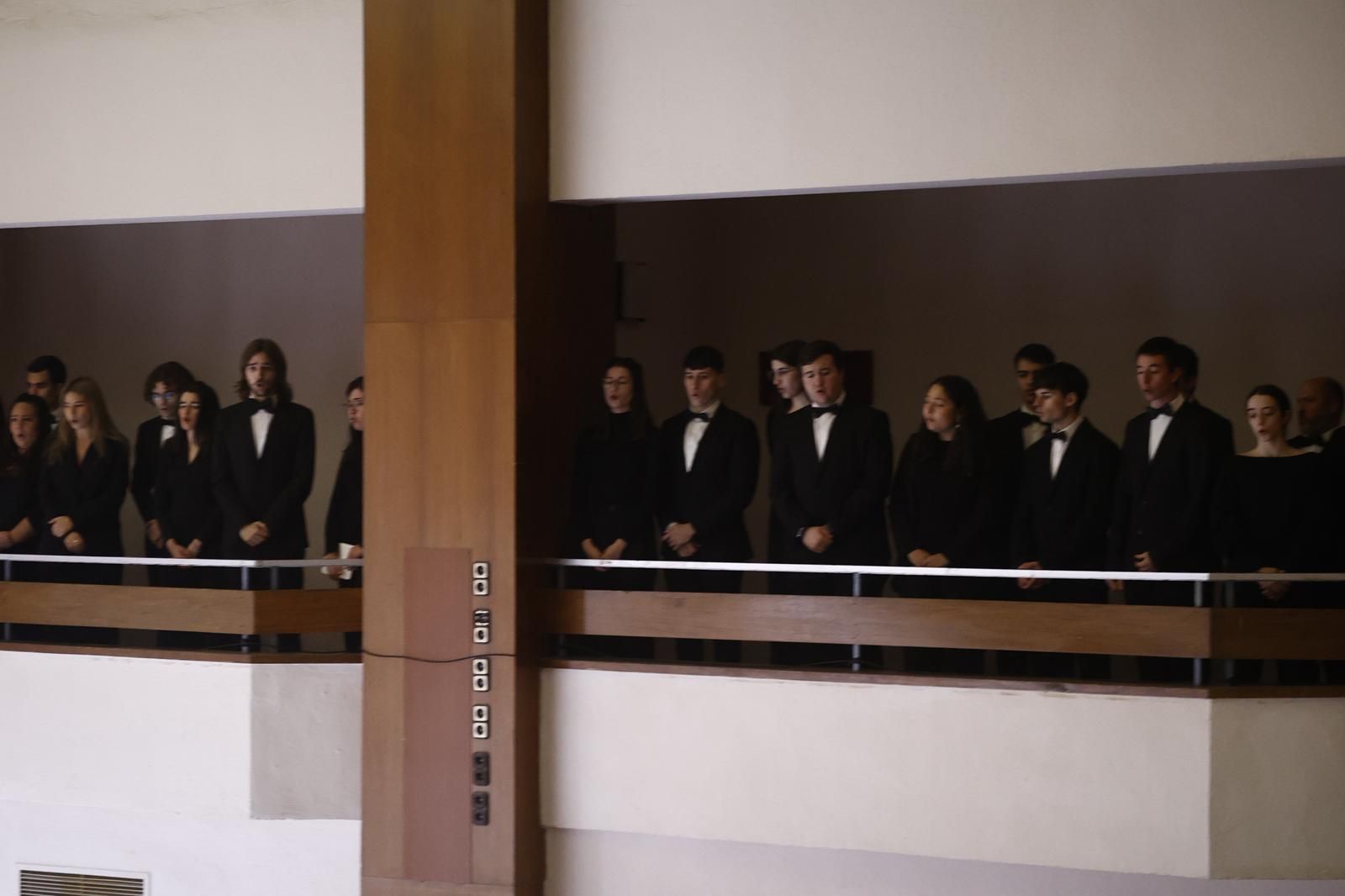 Las fotos de la presentación del nuevo himno del Málaga CF en el Conservatorio Superior de Málaga