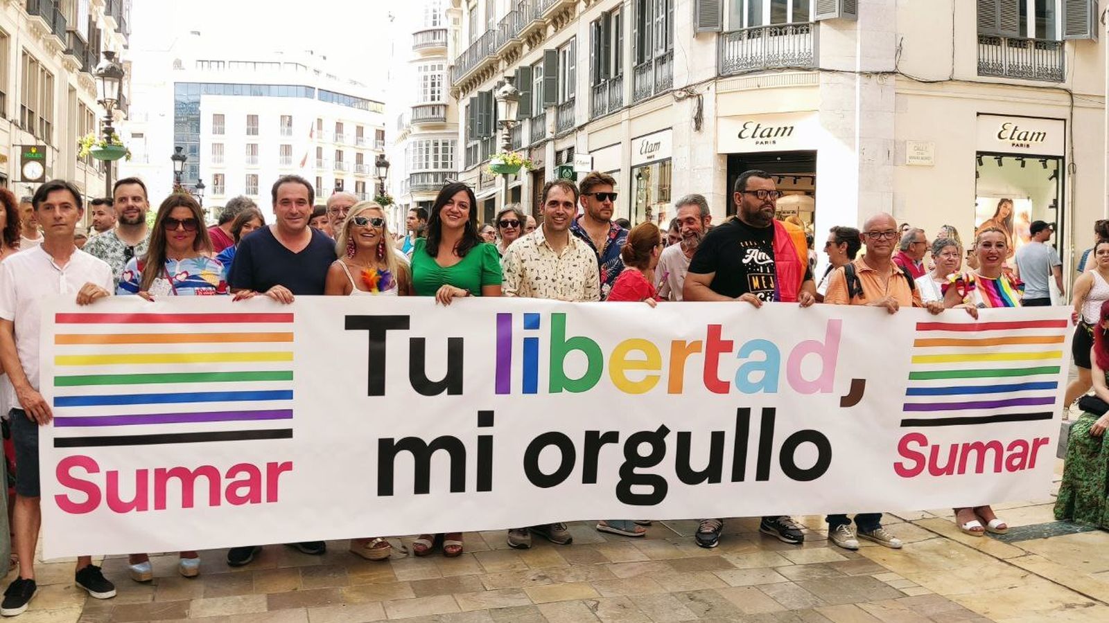 Sumar durante la manifestación, este sábado.