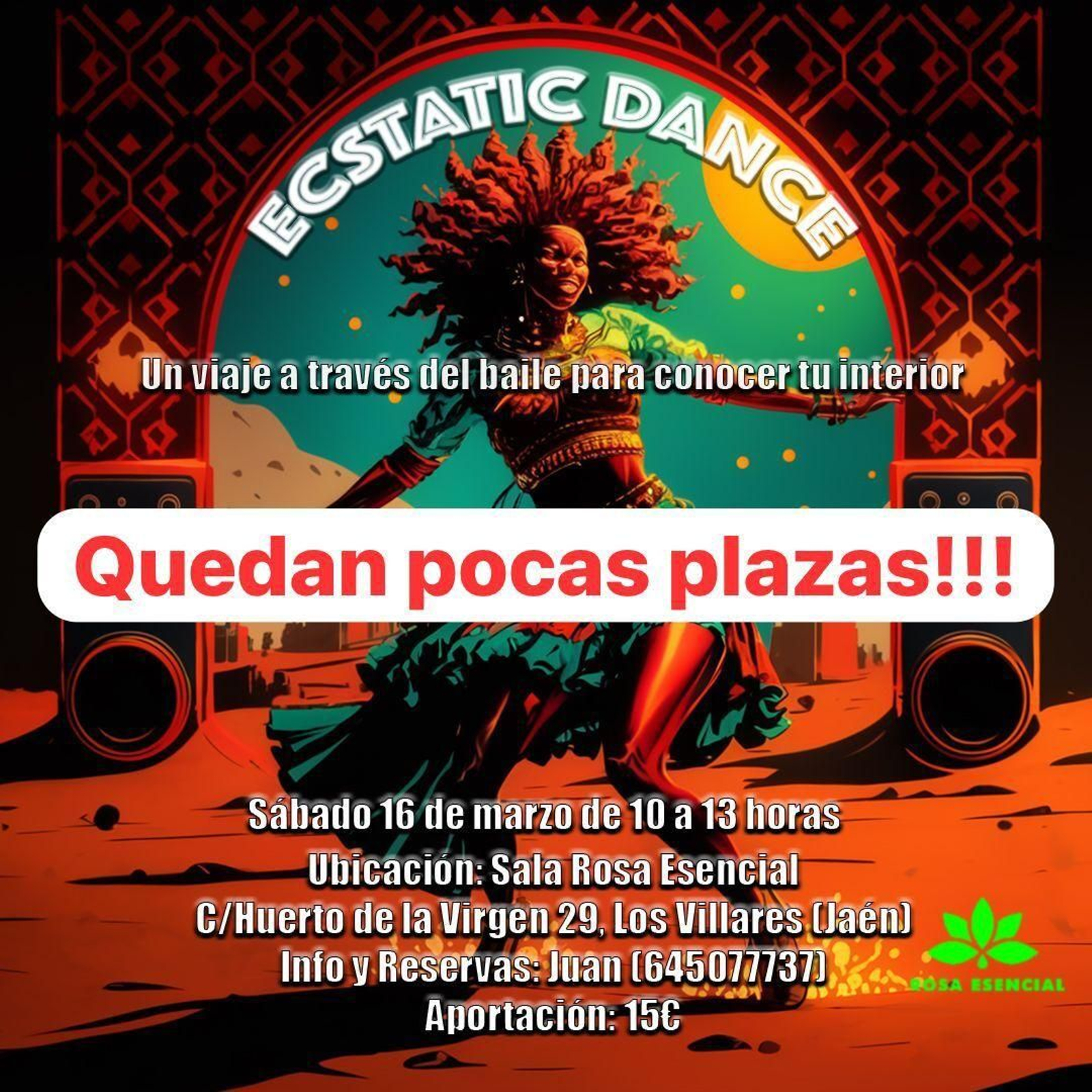 Actividad de ecstatic dance en Los Villares.