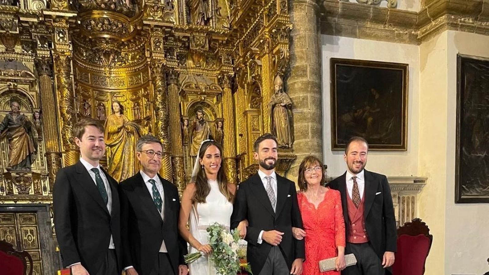 Guille y Antonio García-Escribano, Carmela Ruiz, Floren García-Escribano, Elena Martín y Nacho García Escribano.