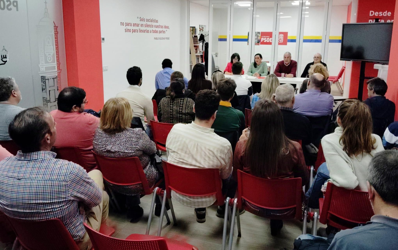 La reunión de la Ejecutiva Local del PSOE de Algeciras celebrada esta semana.