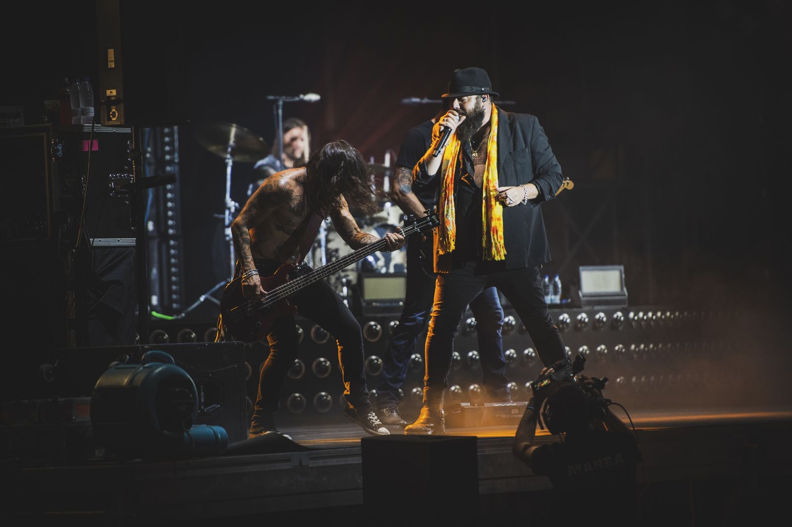 El cantante Kutxi Romero en un momento de la actuación en el NSM