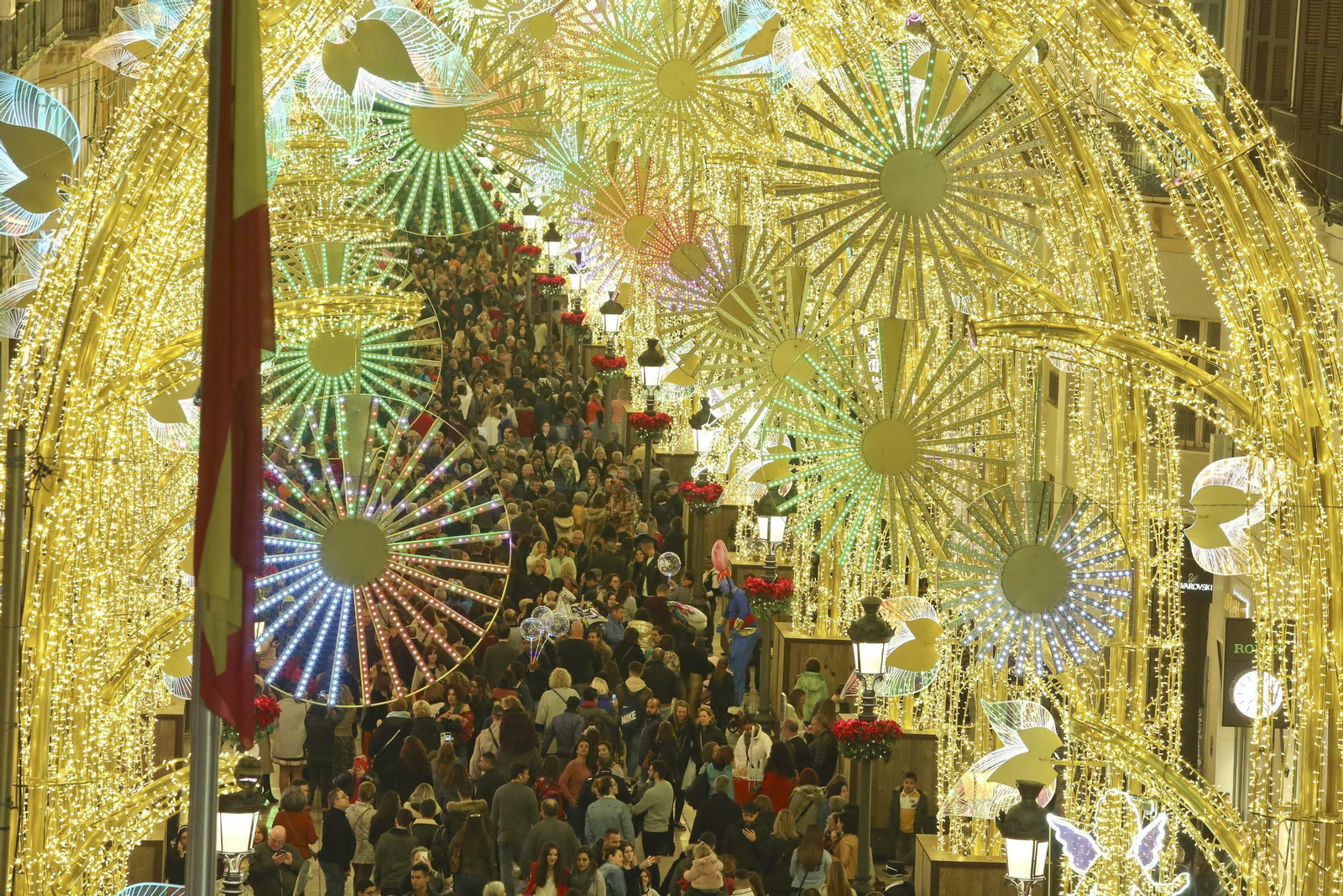 Las fotos de las luces de Navidad en Málaga Las fotos de las luces de Navidad en Málaga