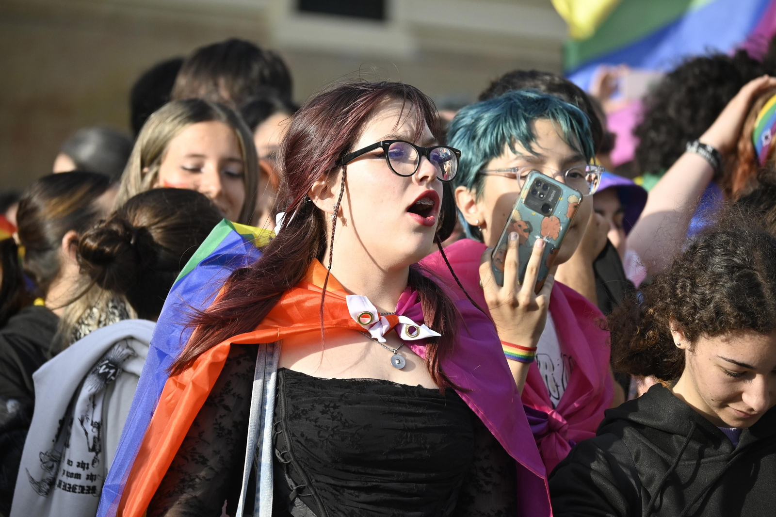 Las mejores imágenes de la manifestacióndel del Orgullo LGTBI en Huelva