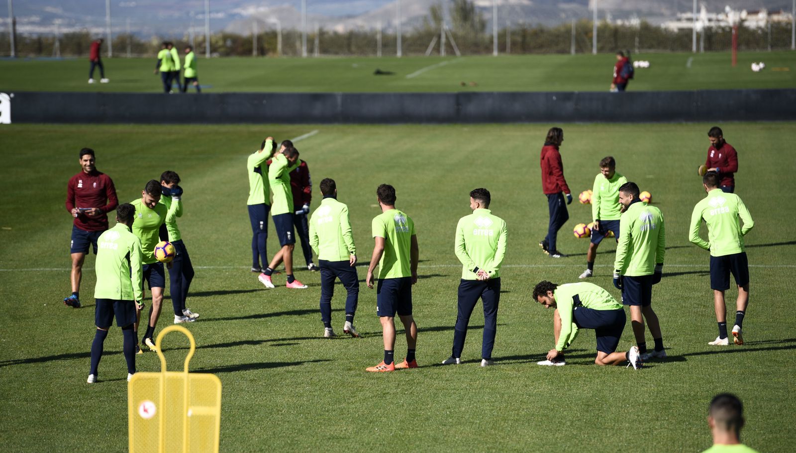 La plantilla del Granada prepara su visita al Ramón de Carranza