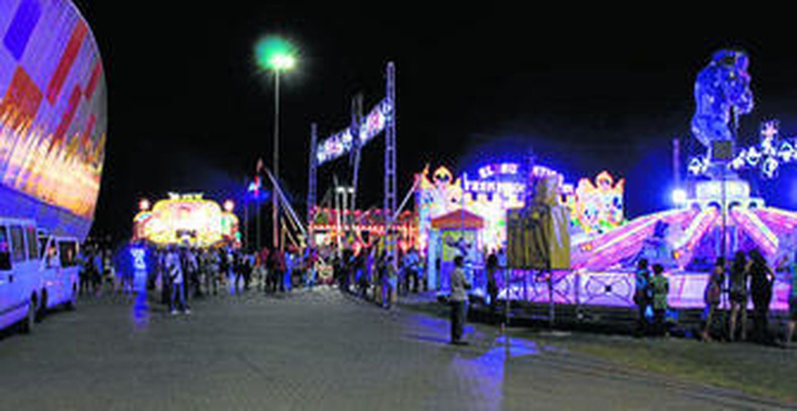 Panorámica del recinto ferial de La Mojonera.