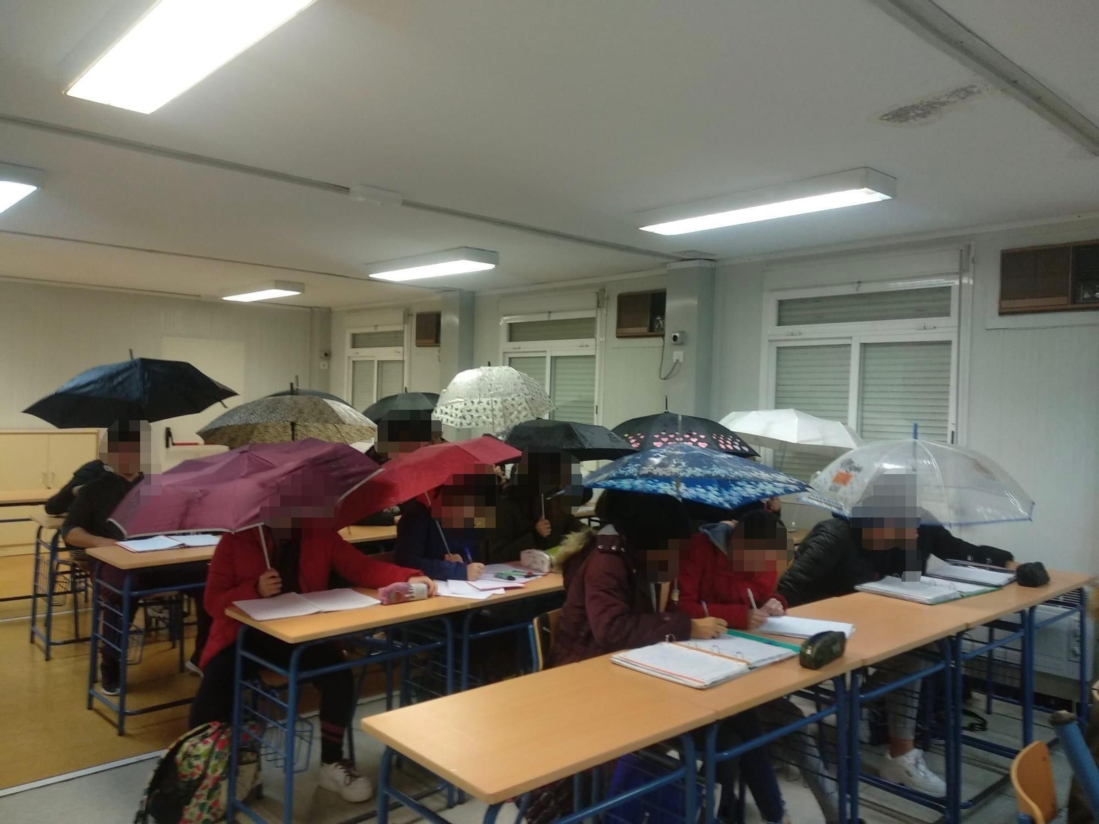 Una de las clases del Estuaria,  en la mañana de ayer.