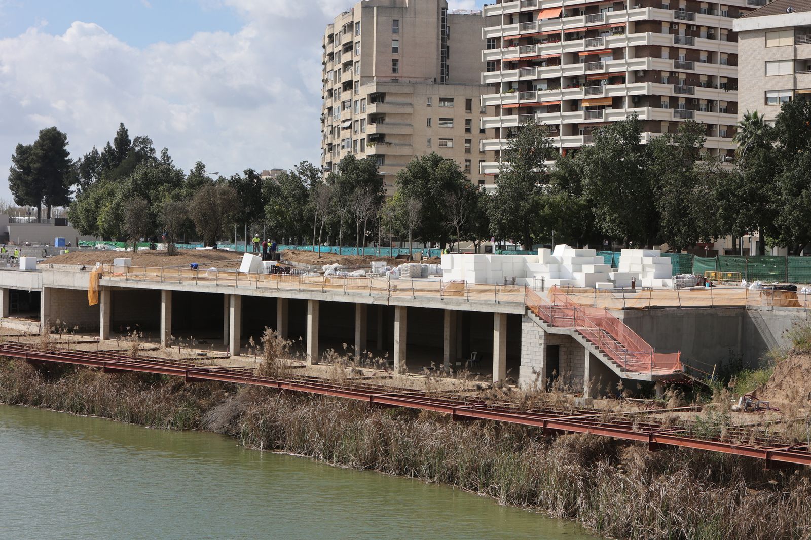 Obras en el Jardín de Las Cigarreras