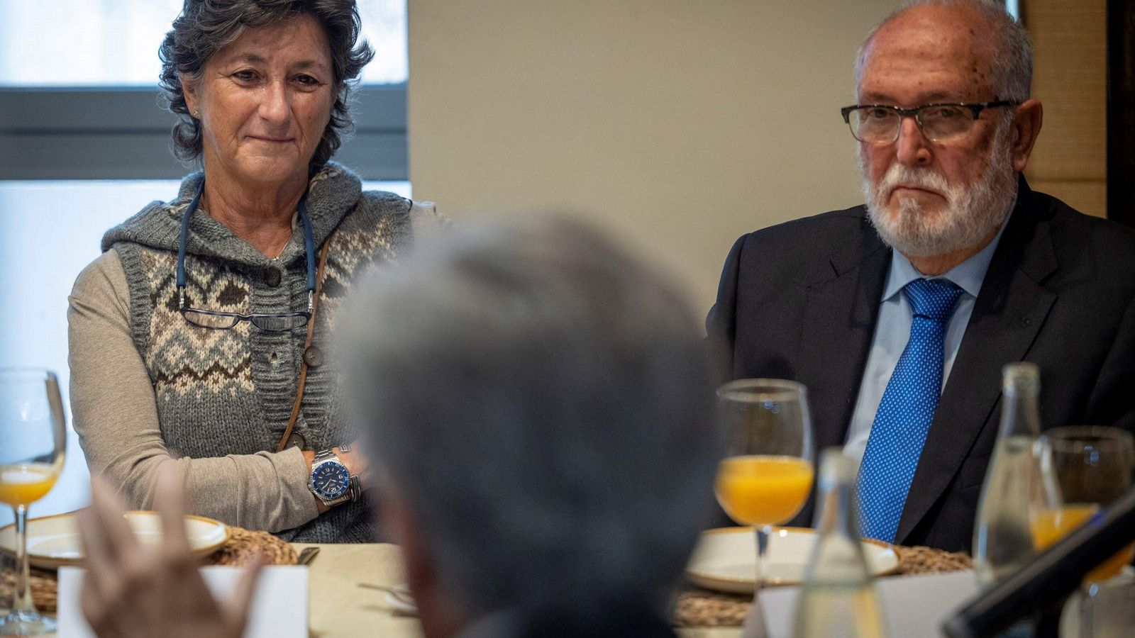 La presidenta del Colegio de Veterinarios y el presidente del Colegio de Médicos.