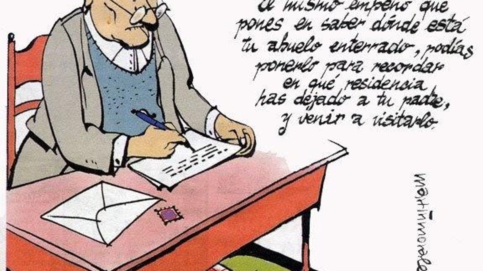 Lúcida viñeta de Martinmorales, que nació en 1946 Lúcida viñeta de Martinmorales, que nació en 1946
