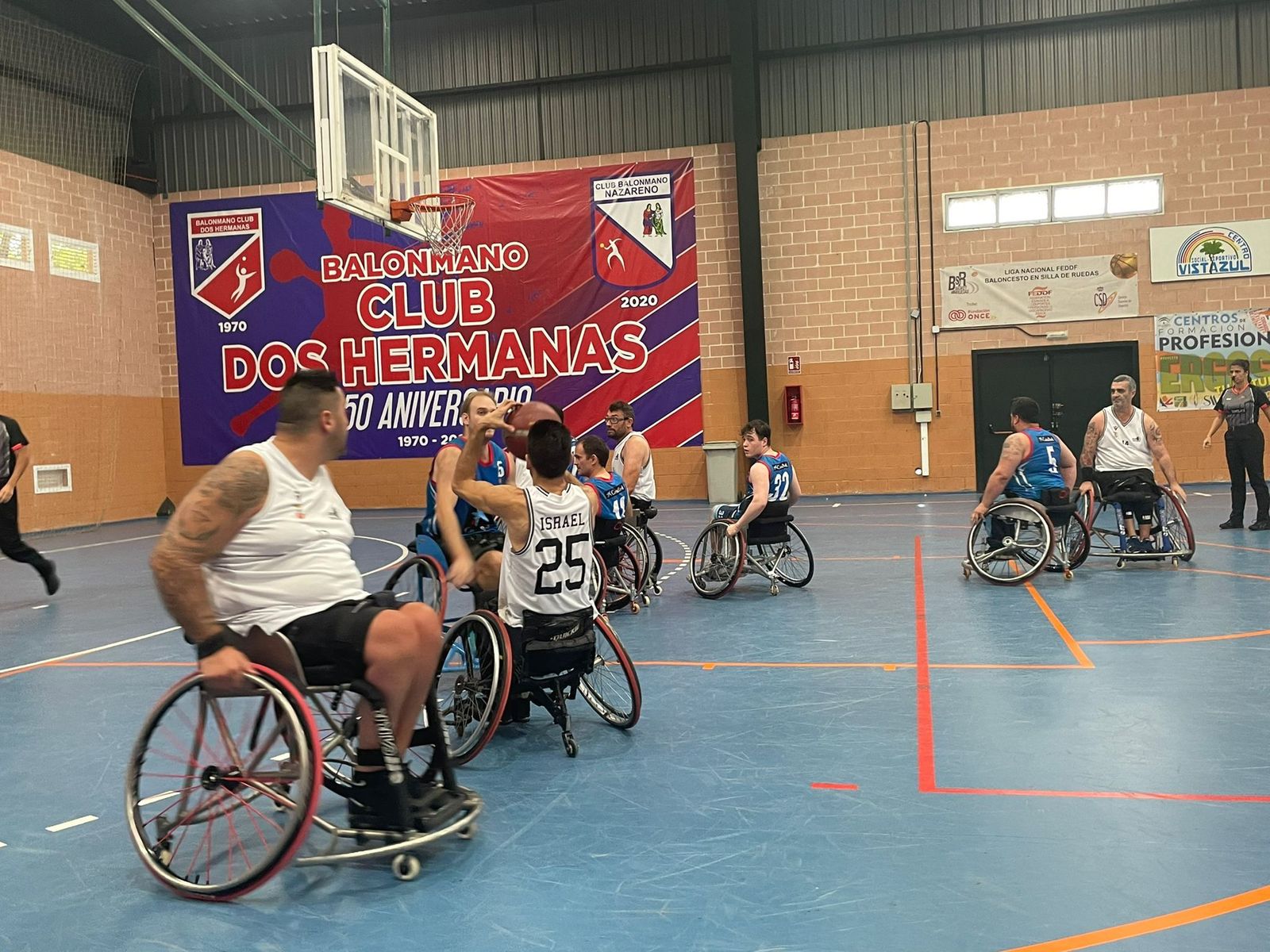 Una imagen del partido entre el BSR Vistazul y el Adapta Zaragoza.