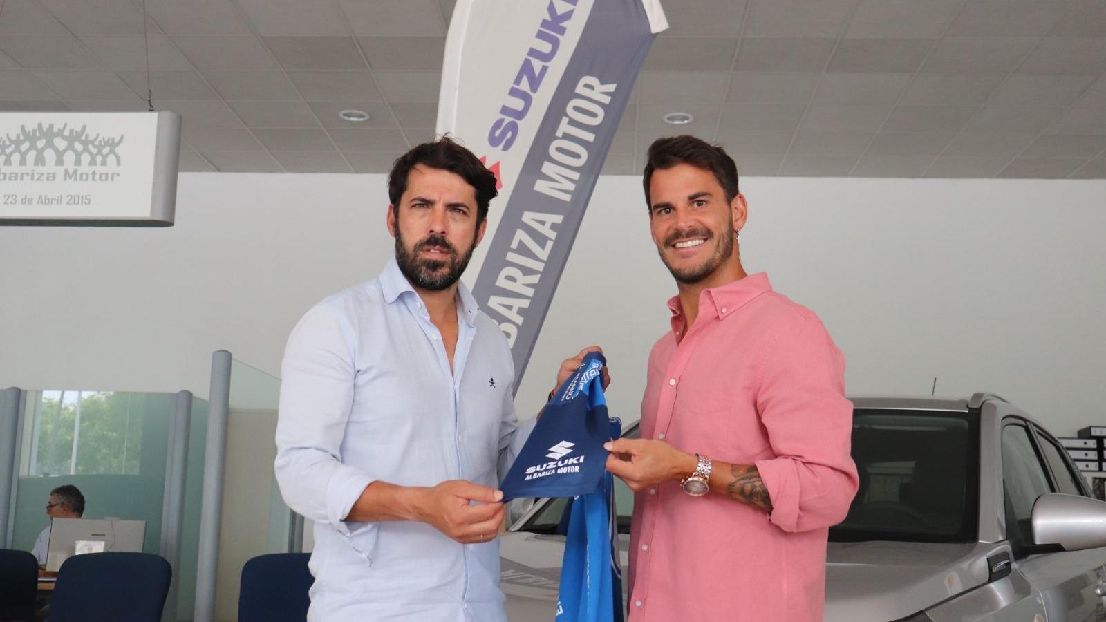 Edu Oriol, junto a Edu Espada en su presentación.