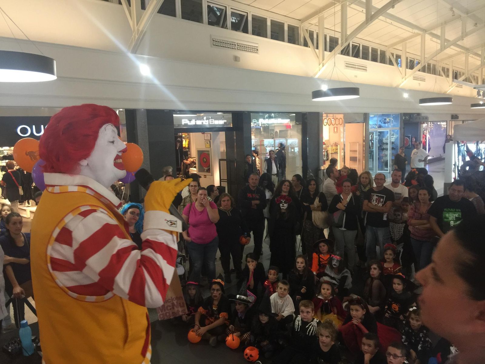 Ronald MacDonald, en una de sus actuaciones en El Paseo.