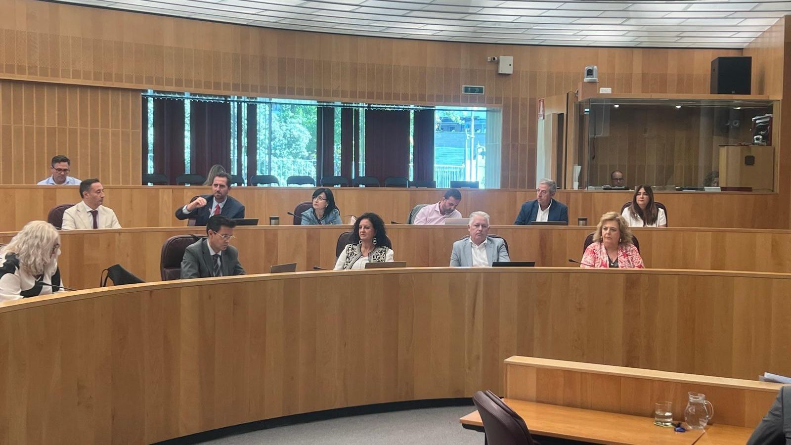 Grupo socialista en el pleno de Diputación