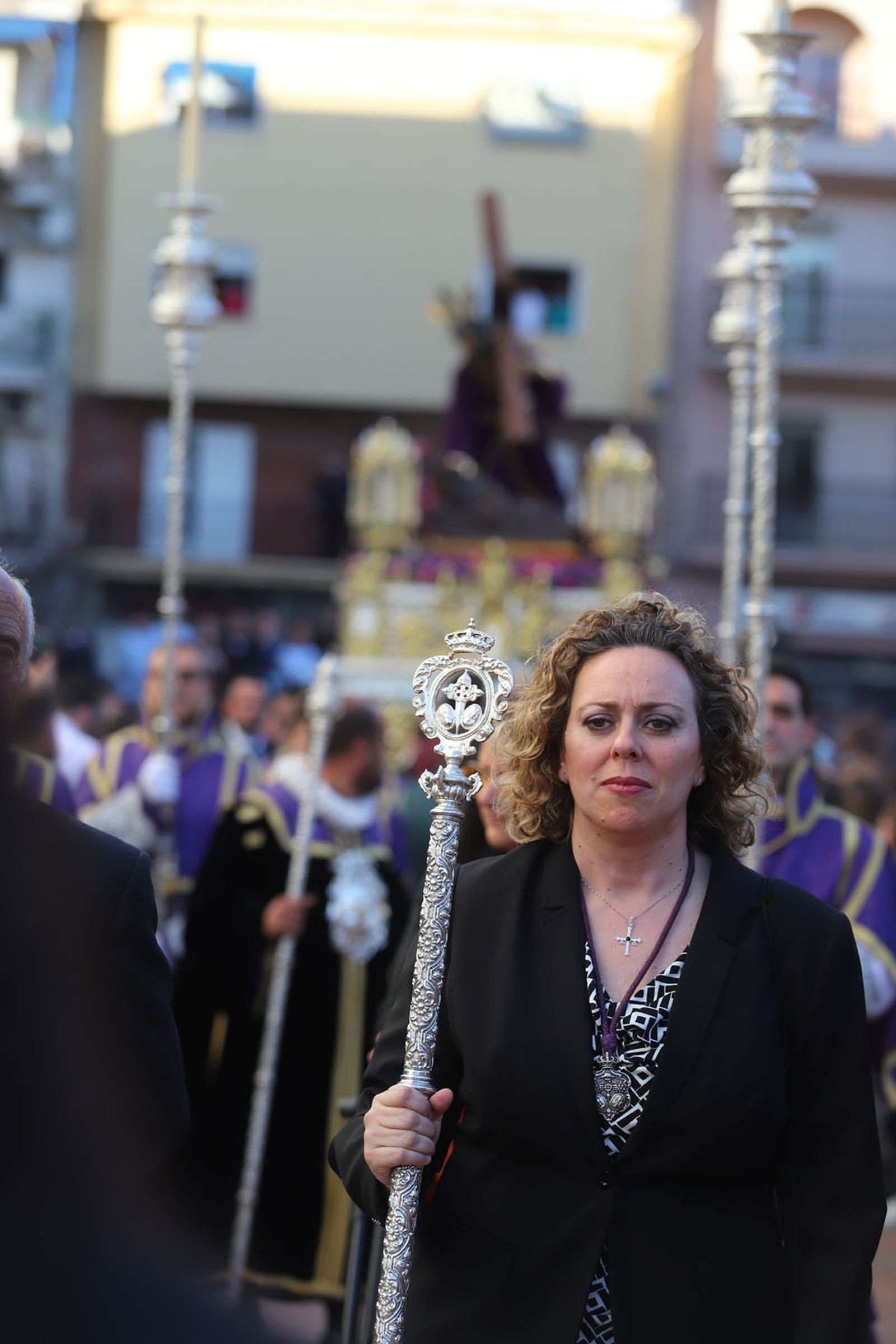 Imágenes del traslado del Cristo de Las Penas en sus Tres Caídas a la Milagrosa