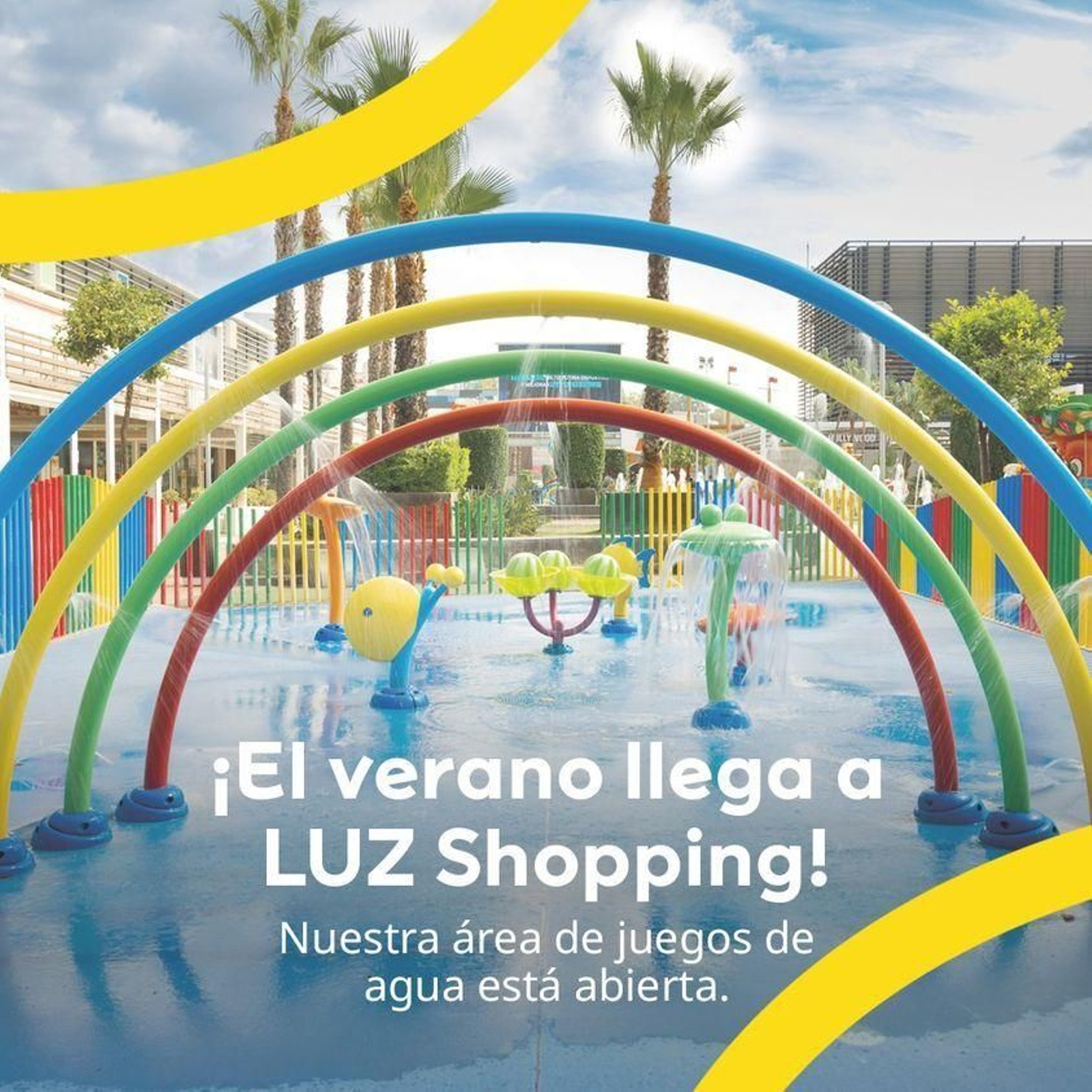 Área de juegos de agua de Luz Shopping.