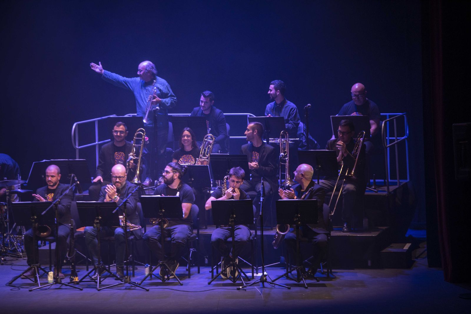 La Big Band Clasijazz durante el concierto del domingo en el Auditorio Maestro Padilla.