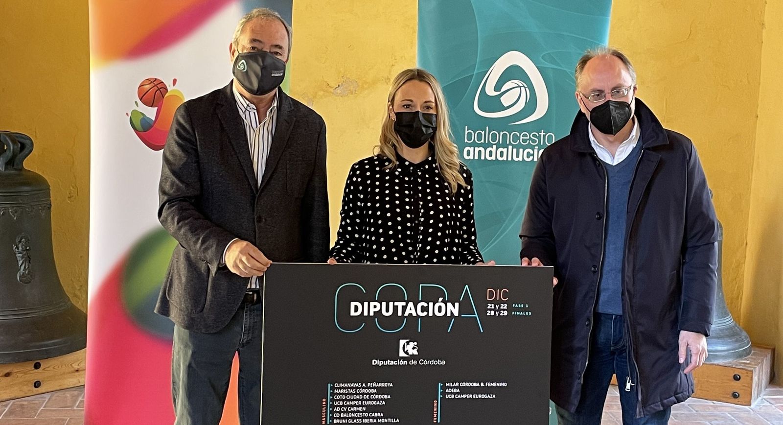 Imagen de la presentación de la Copa Diputación de baloncesto.