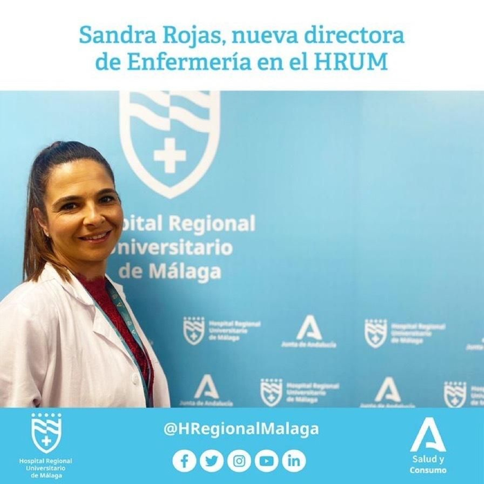 Sandra Rojas, exdirectora de Enfermería del Hospital Regional de Málaga.