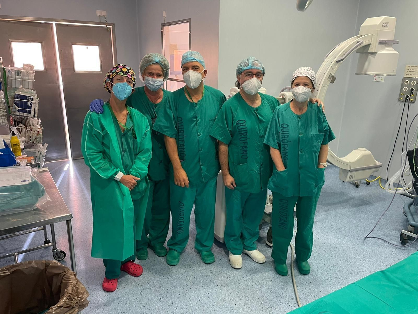 Los miembros del equipo de la unidad del Dolor.