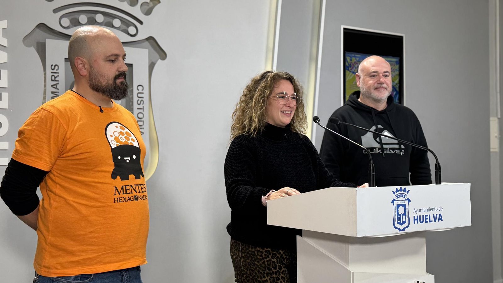 Presentación del 14ª Encuentro de Juegos de Mesa en el Ayuntamiento de Huelva.