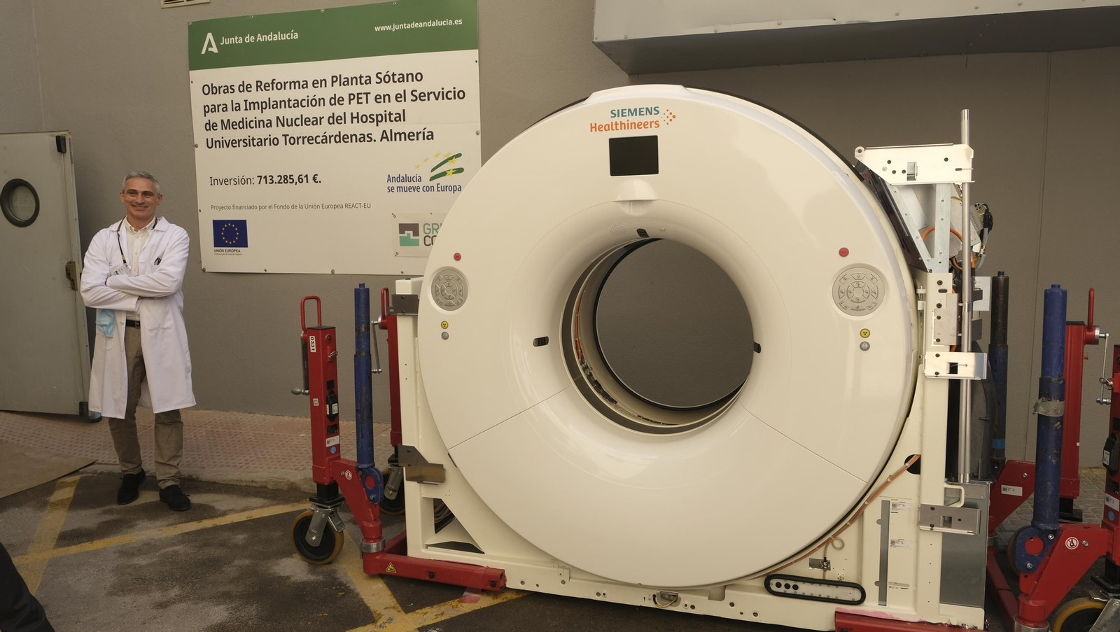 Instalación del nuevo PET-TAC en el Hospital Universitario Torrecárdenas