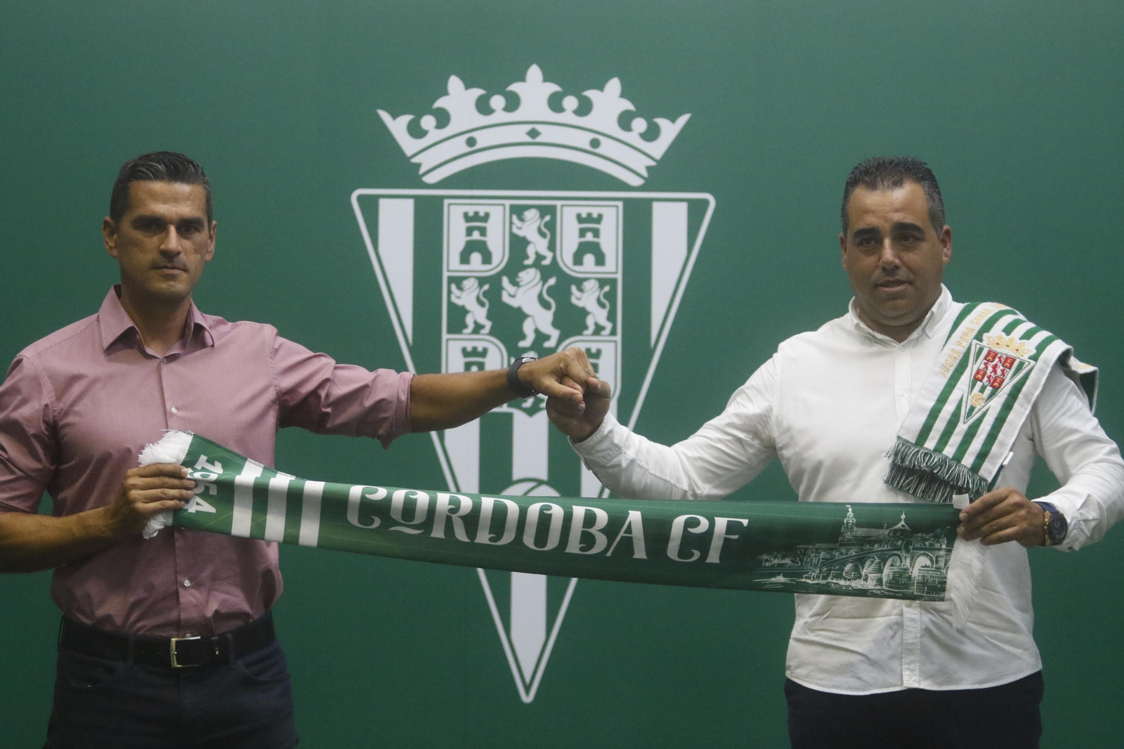 La presentación de Germán Crespo como entrenador del Córdoba CF, en imágenes