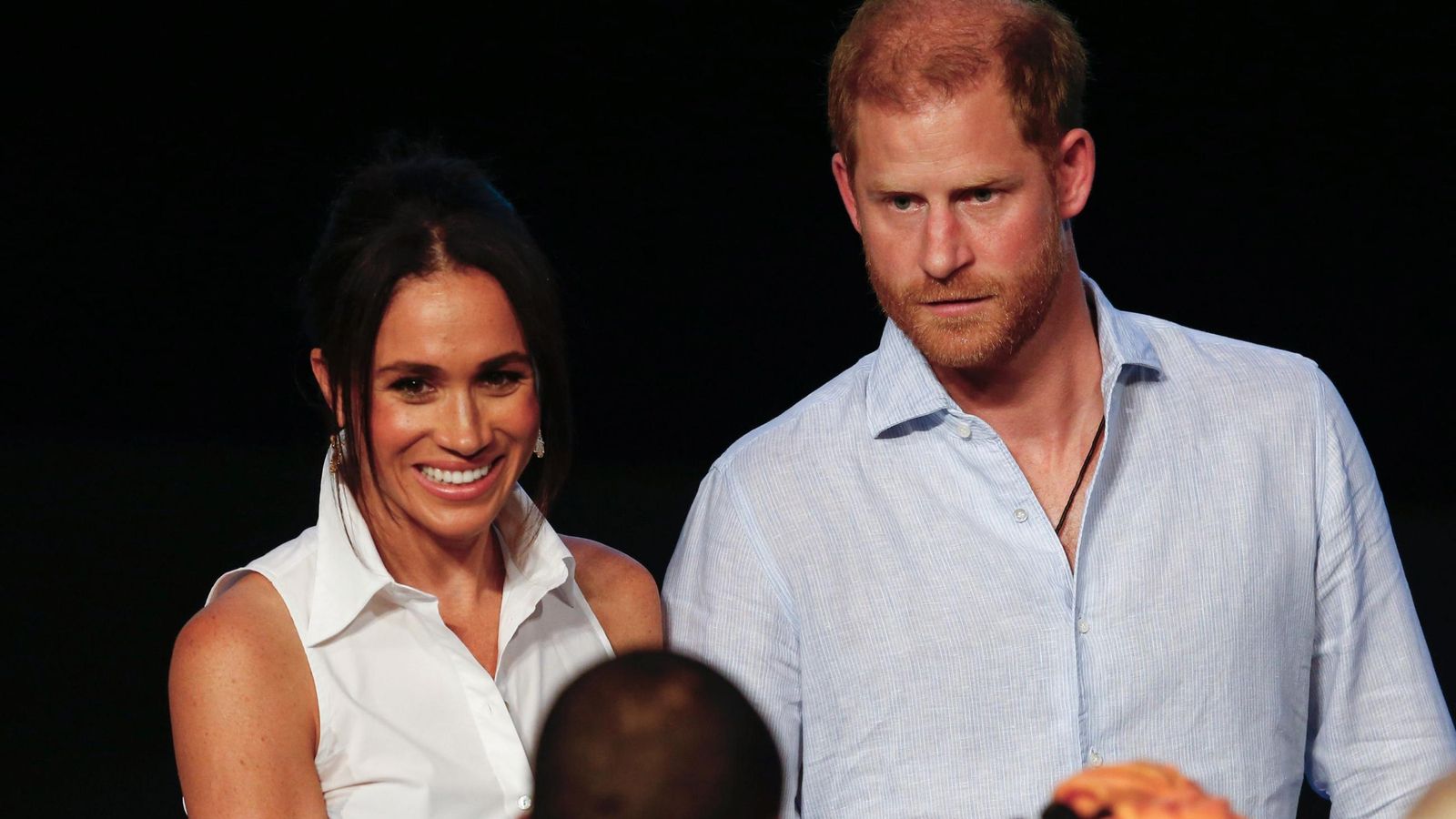 Los duques de Sussex, el príncipe Harry y Meghan, asisten al foro Mujeres Afro y Poder en Colombia el pasado verano