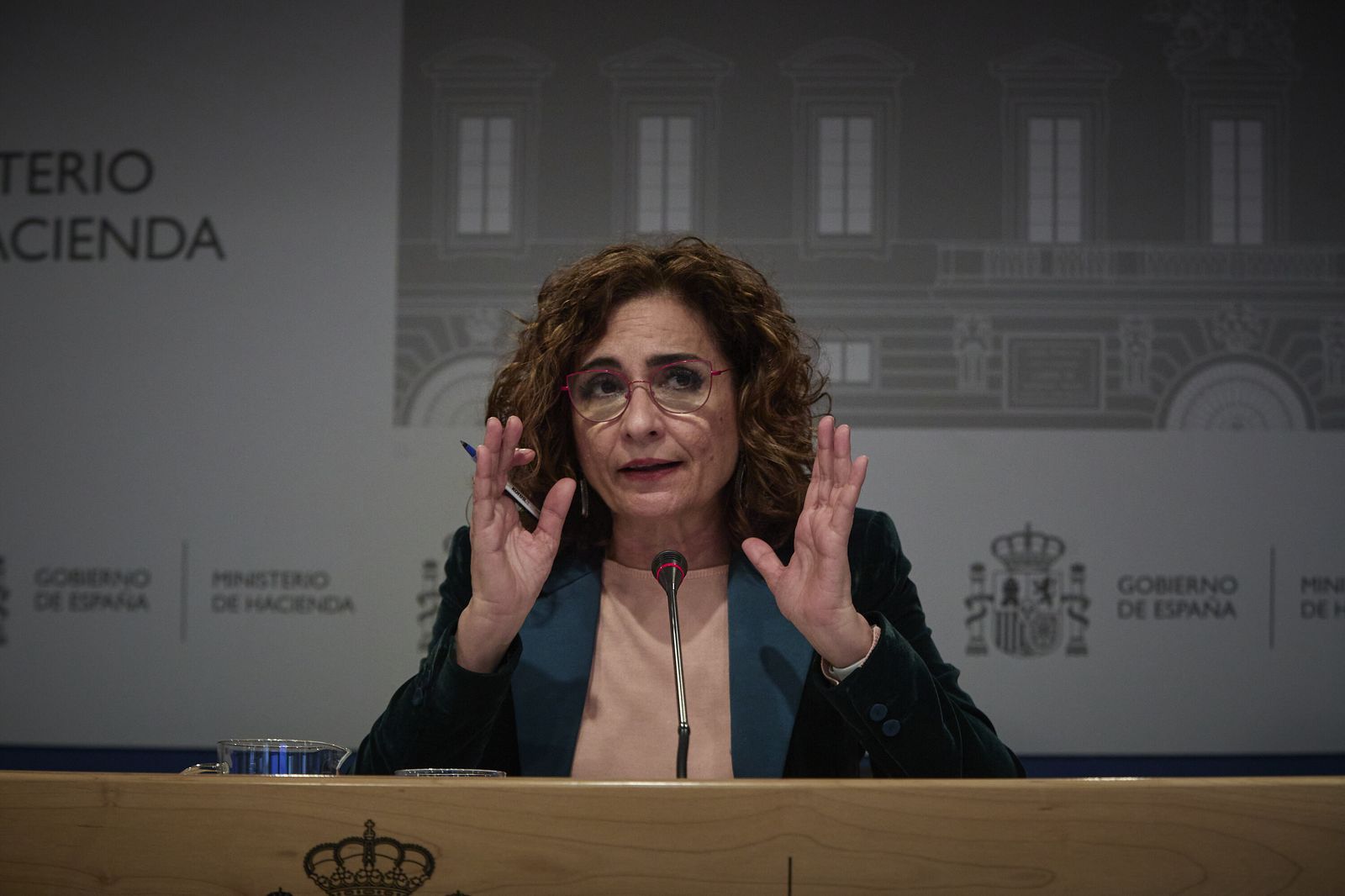 María Jesús Montero, en la sede del Ministerio de Hacienda.