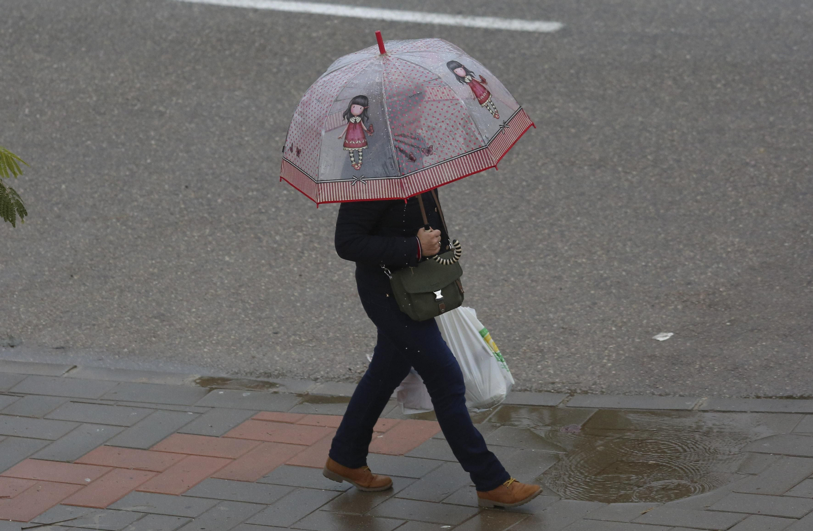 Las estampas que está dejando la lluvia en Málaga