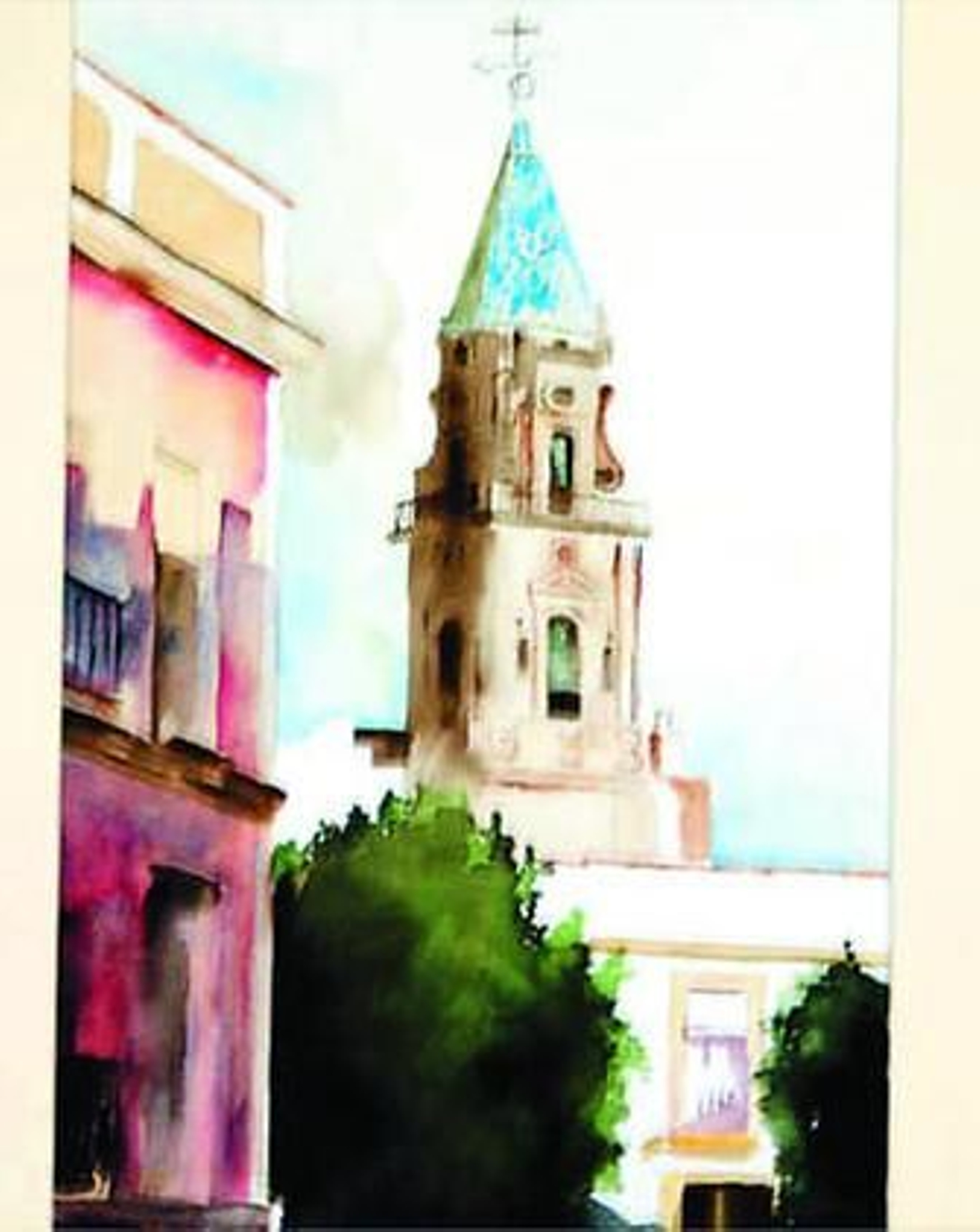 Uno de los cuadros de la exposición que le han quedado.