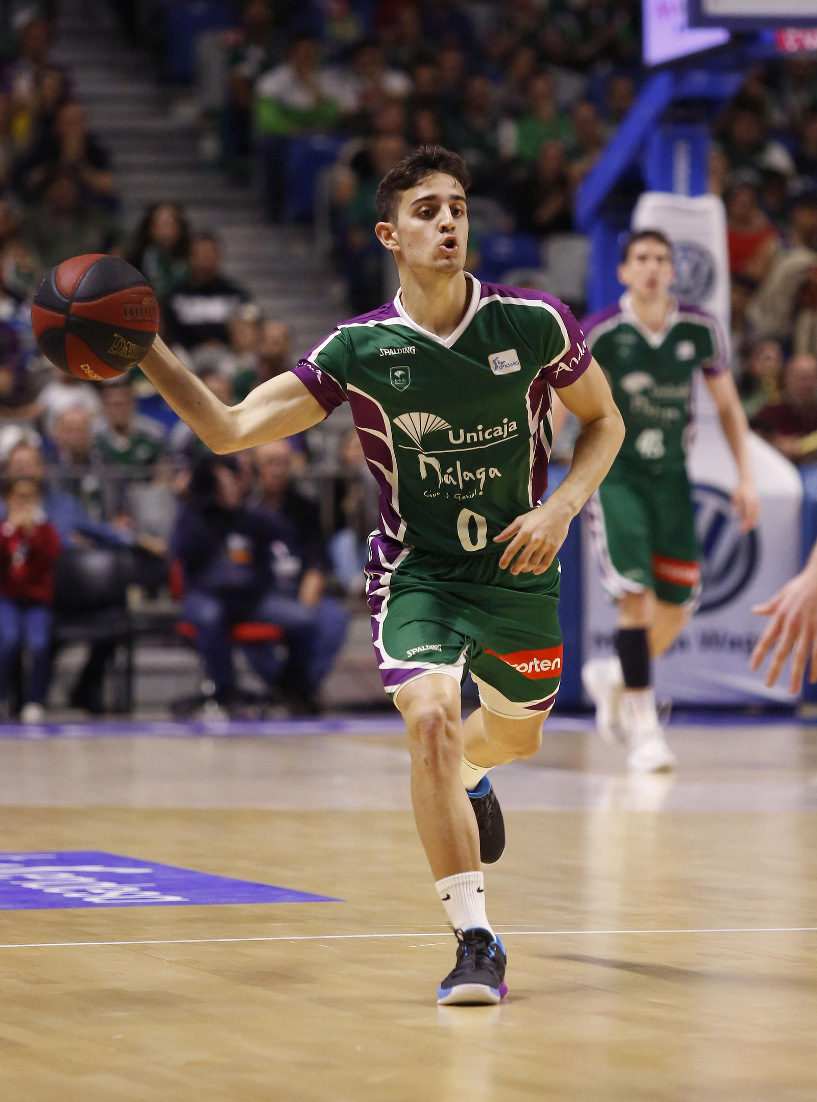 Lucas Muñoz, en su estreno con el Unicaja