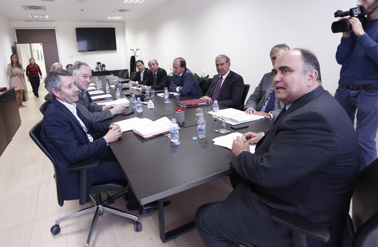 Imagen de archivo de uno de los consejos de administración de Metro Málaga.