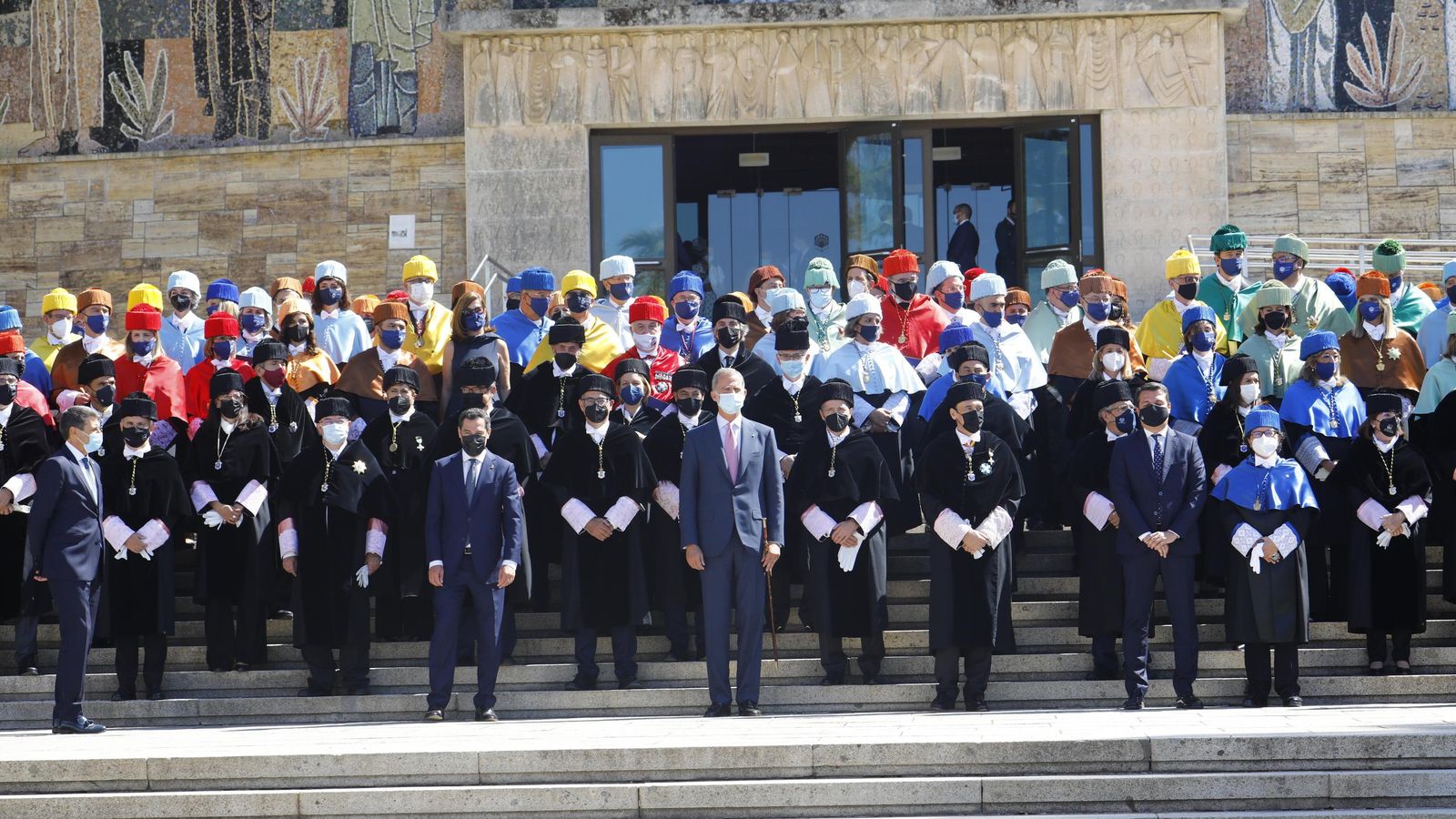 El Rey, en la inauguración del curso académico de las universidades en el campus de Rabanales, en septiembre de 2021.