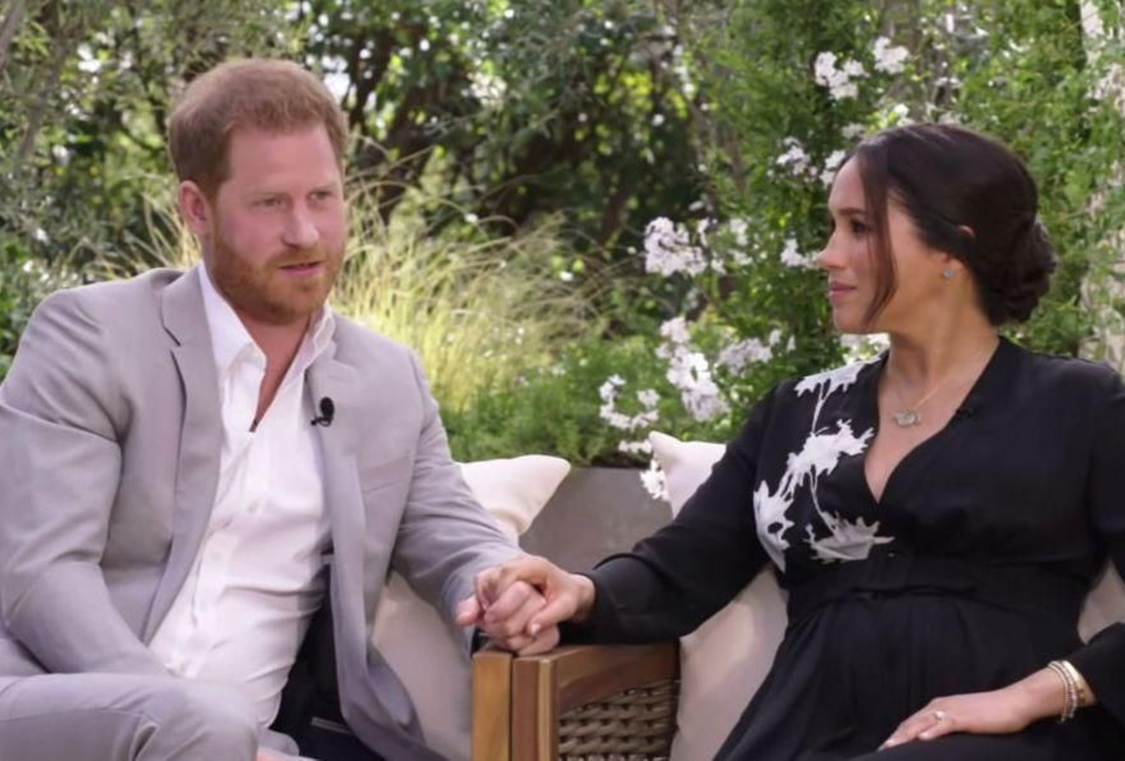 Los duques de Sussex, en su entrevista en la televisión.