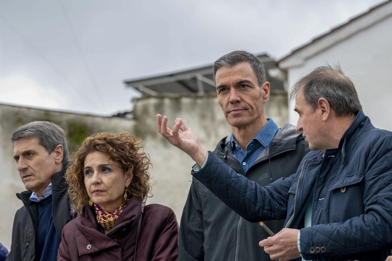 Pedro Sánchez visita Villanueva de la Reina, Jaén.