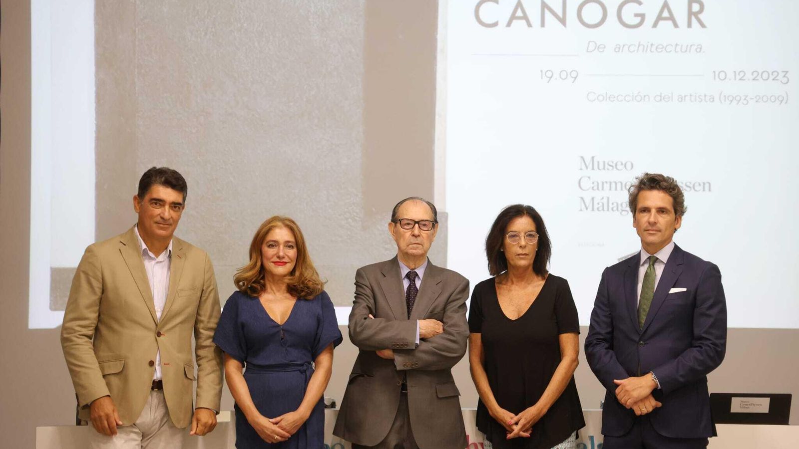 Rafael Canogar, Javier Mendizábal, Lourdes Moreno, Susana Martín y Javier Ferrer. Rafael Canogar, Javier Mendizábal, Lourdes Moreno, Susana Martín y Javier Ferrer.