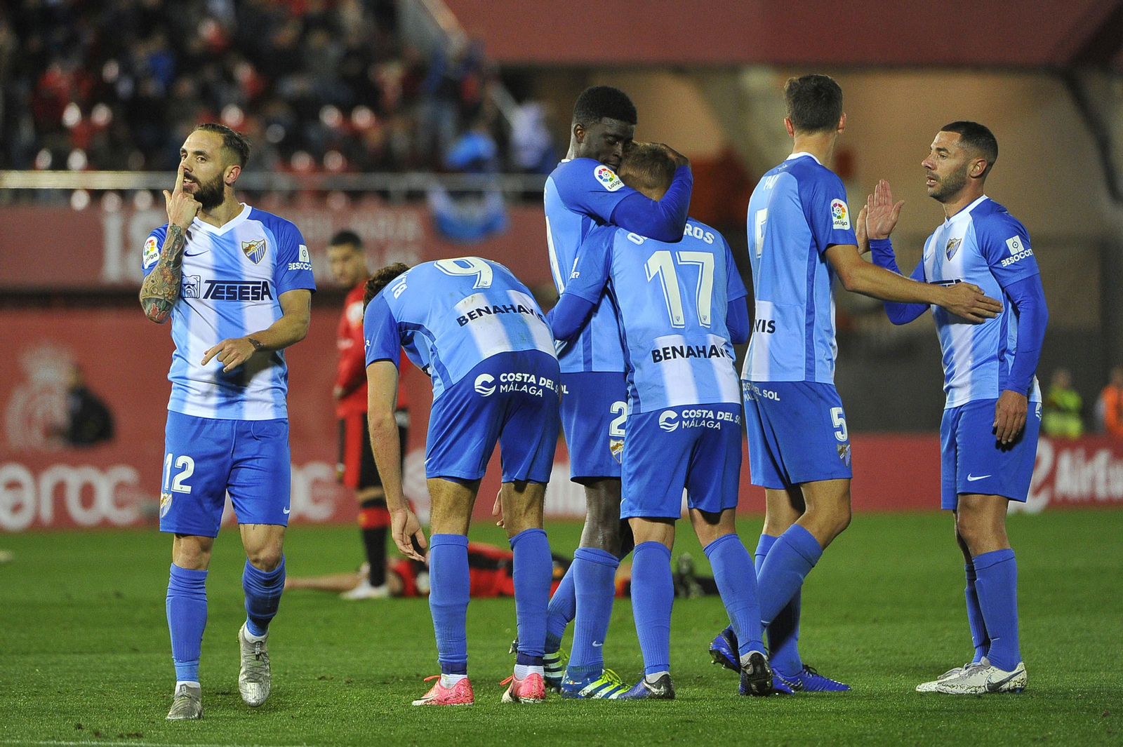 Cifu celebra su gol de la victoria en Mallorca