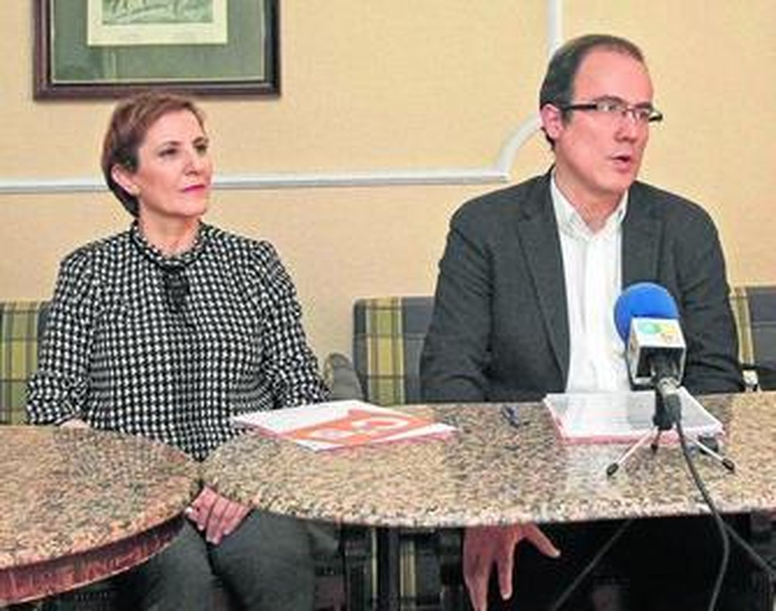 Elena Abad e Ignacio Holgado, el día de la presentación de la candidatura de Ciudadanos.