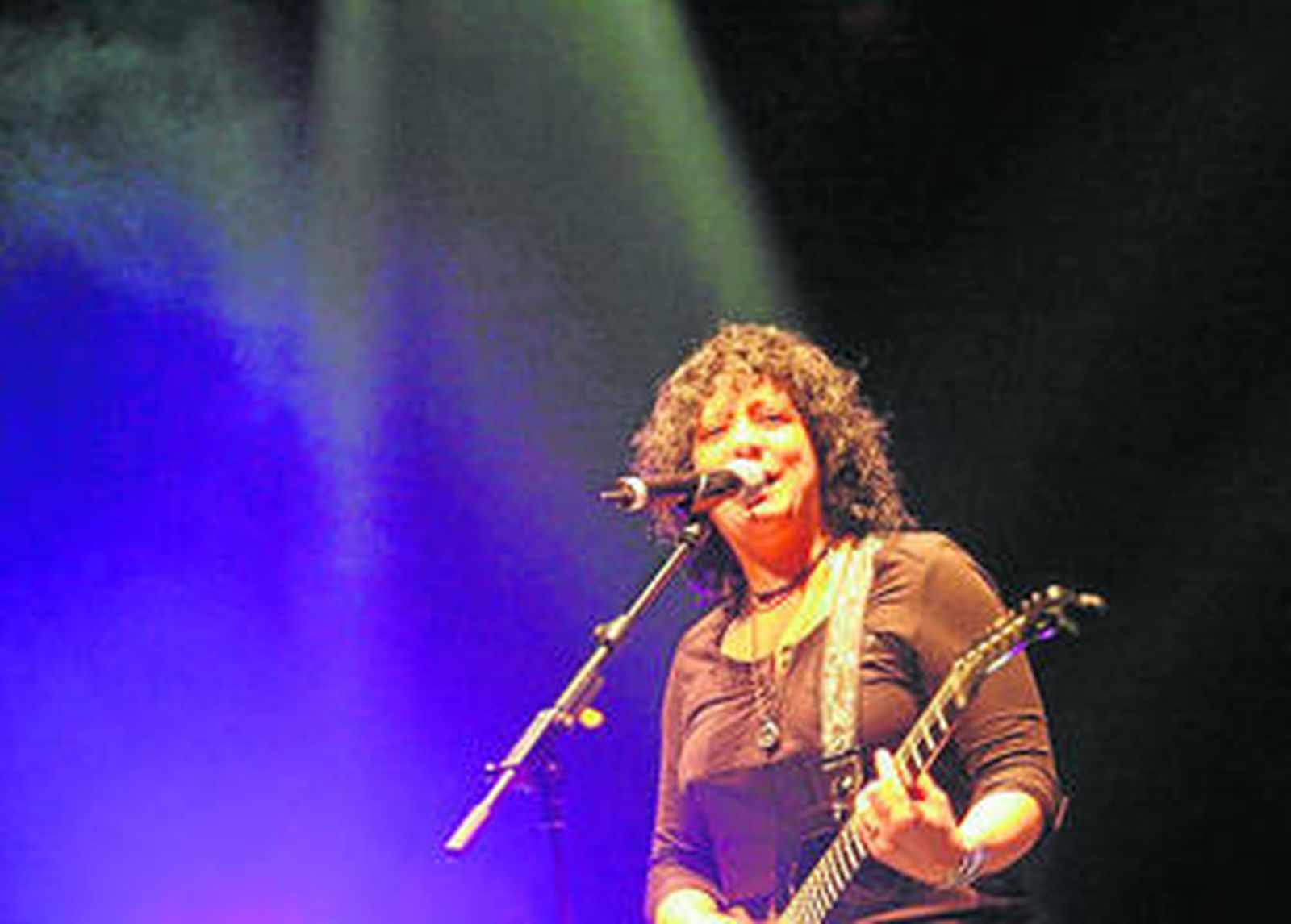Rosana, durante un concierto de la presente gira.