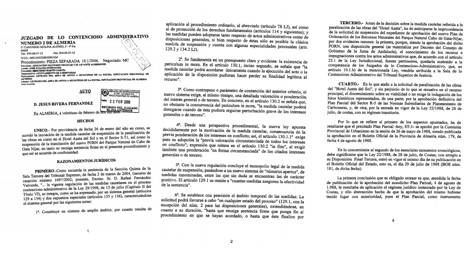 20 años de la paralización del Algarrobico: los documentos exclusivos de un fracaso institucional