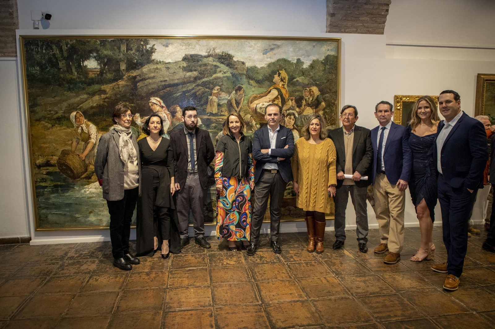 La inauguración de la exposición antológica del pintor Tomás Muñoz Lucena, en imágenes