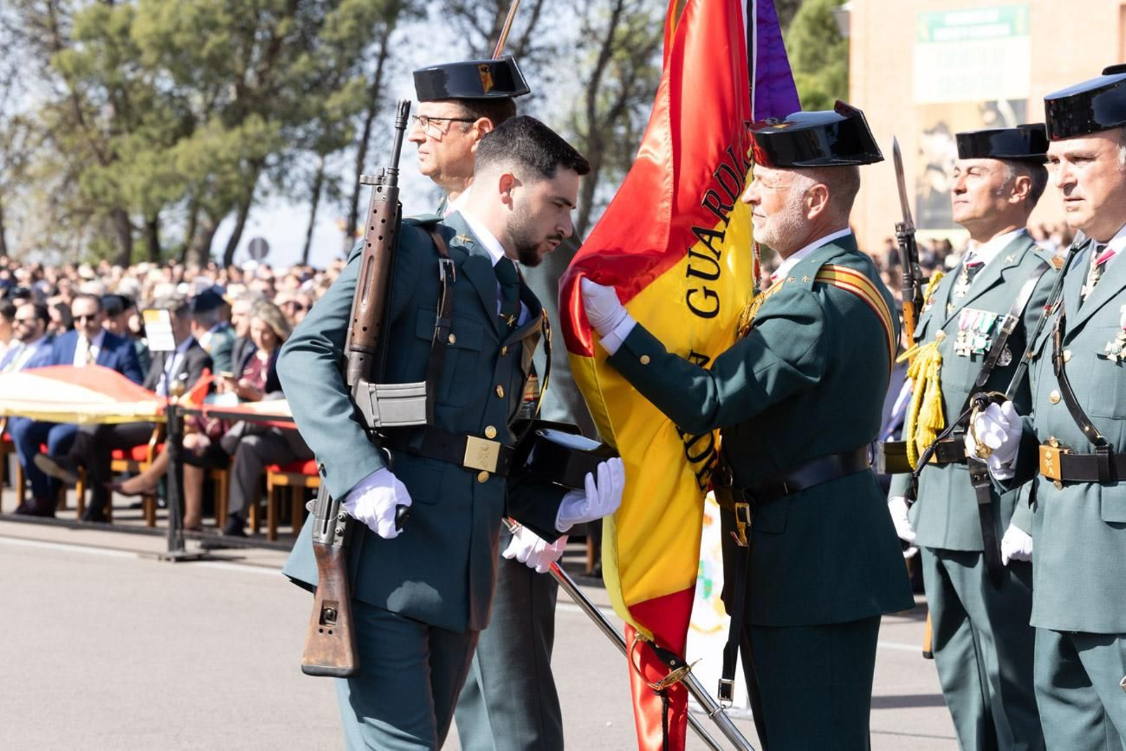 Acto de jura de bandera de la 130ª promoción de guardias civiles de la Academia de Baeza