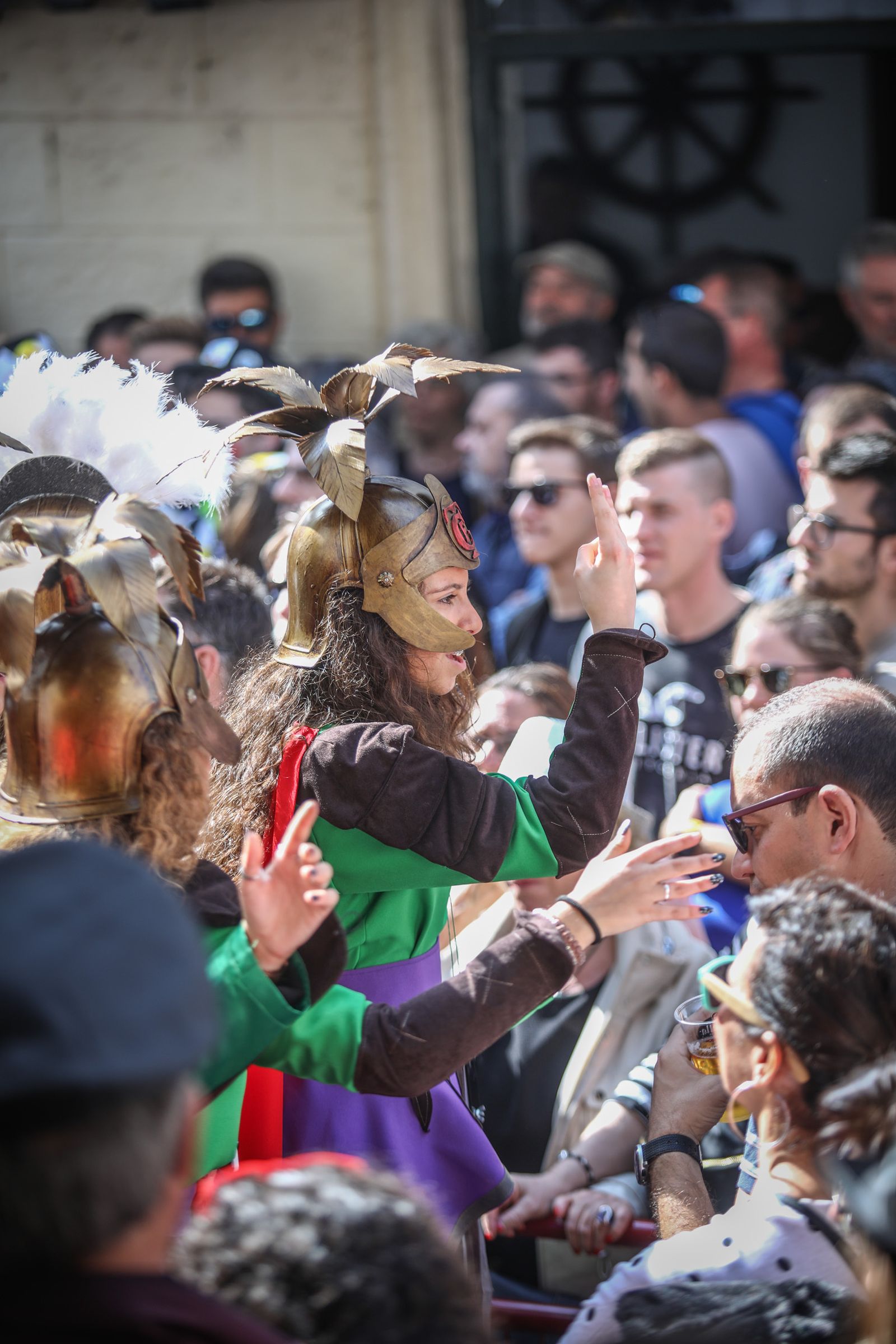 Batalla de coplas en el centro histórico