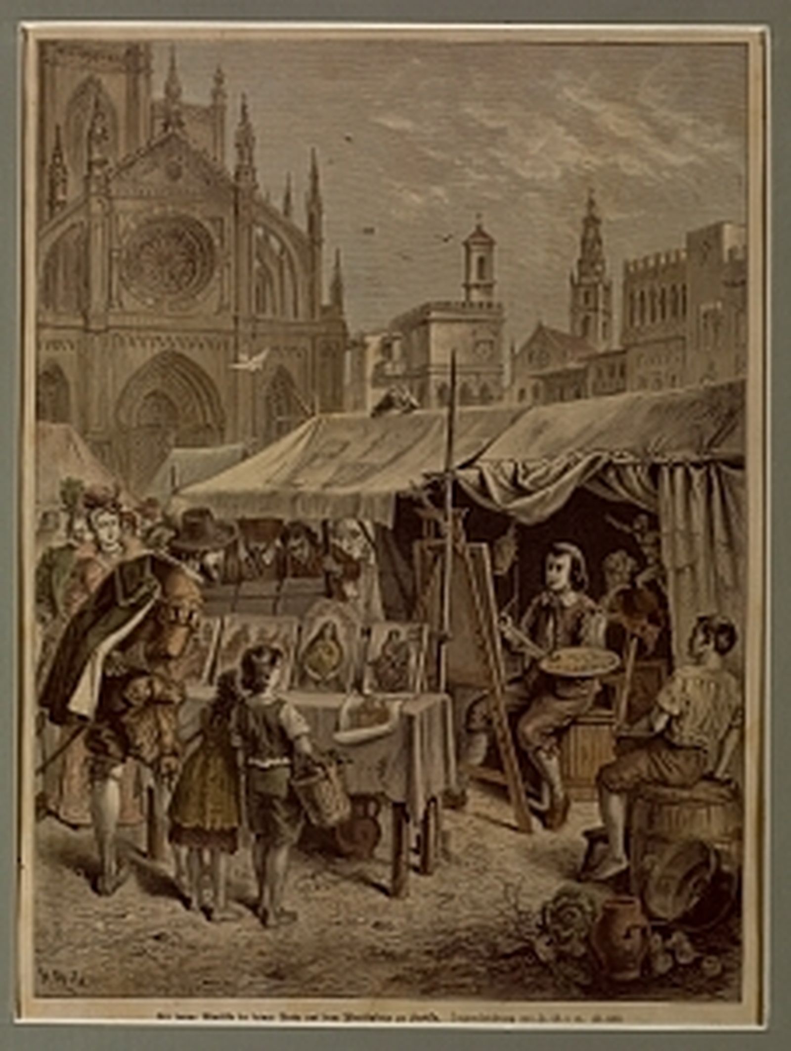 Grabado que podrá verse en la Catedral.