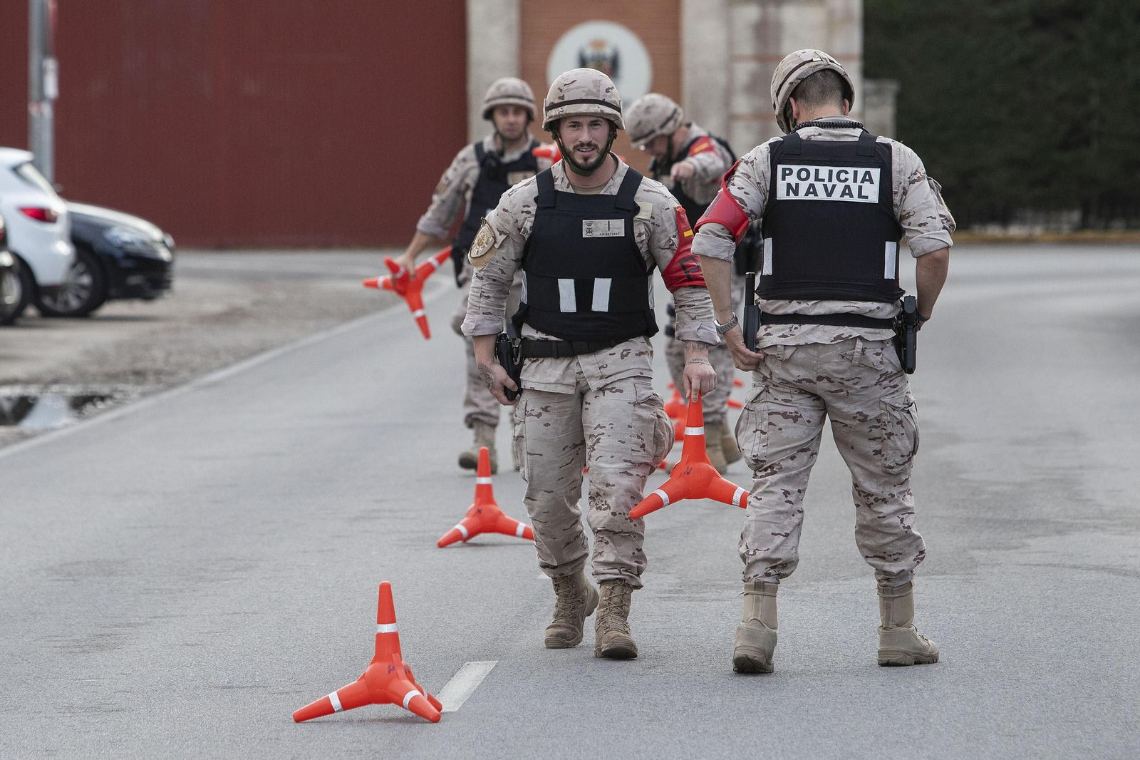 Ejercicios de la Fuerza de Protección de la Armada en San Fernando
