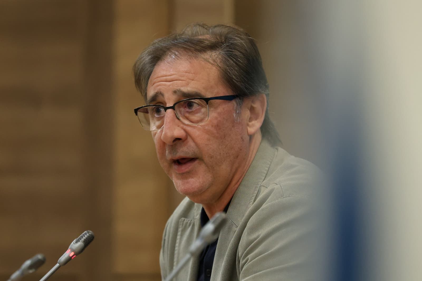 Loren Juarros, en la sala de prensa este jueves 5 de marzo