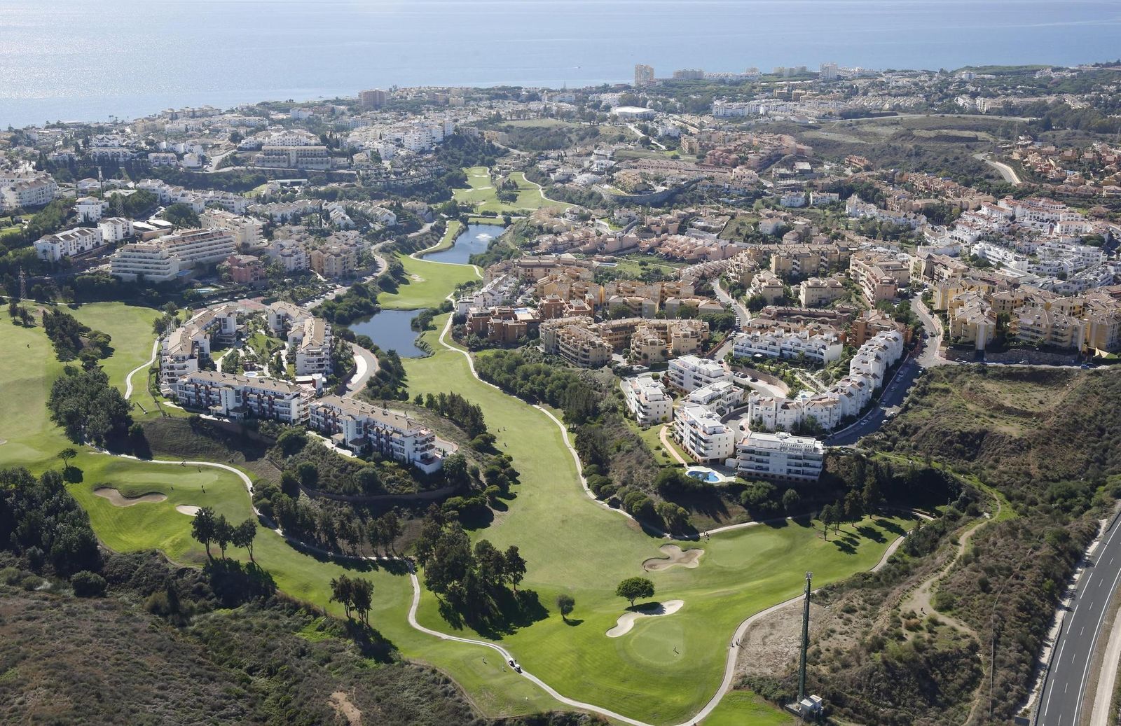 Vista aérea de Marbella.