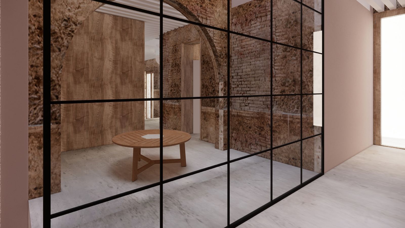 Sala interior del edificio.